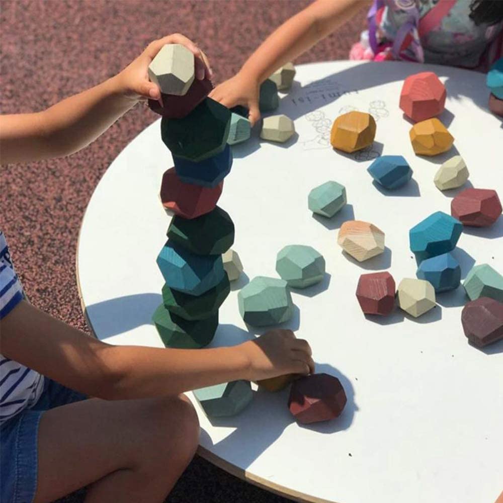 NordicStax - Wooden Balance Stones Set