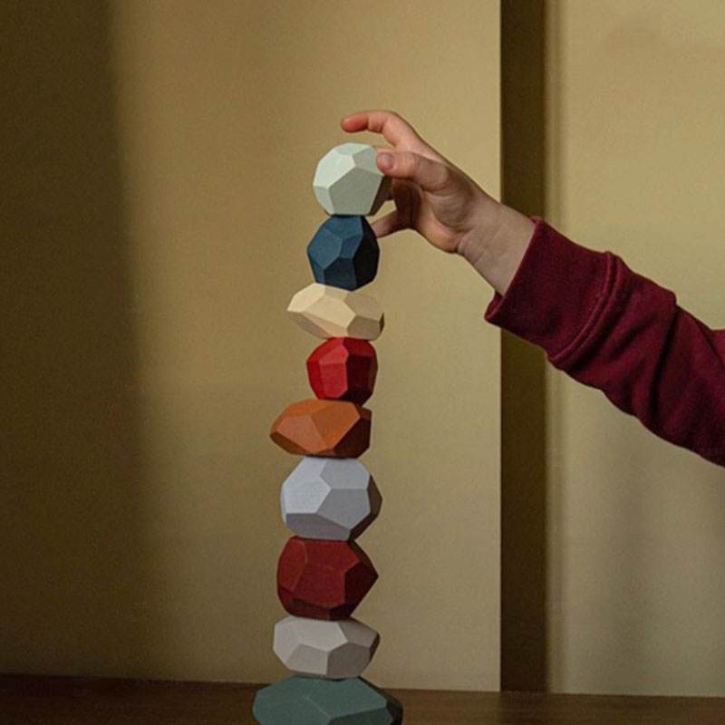 NordicStax - Wooden Balance Stones Set