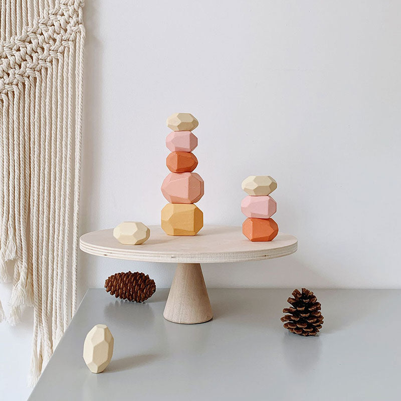 NordicStax - Wooden Balance Stones Set