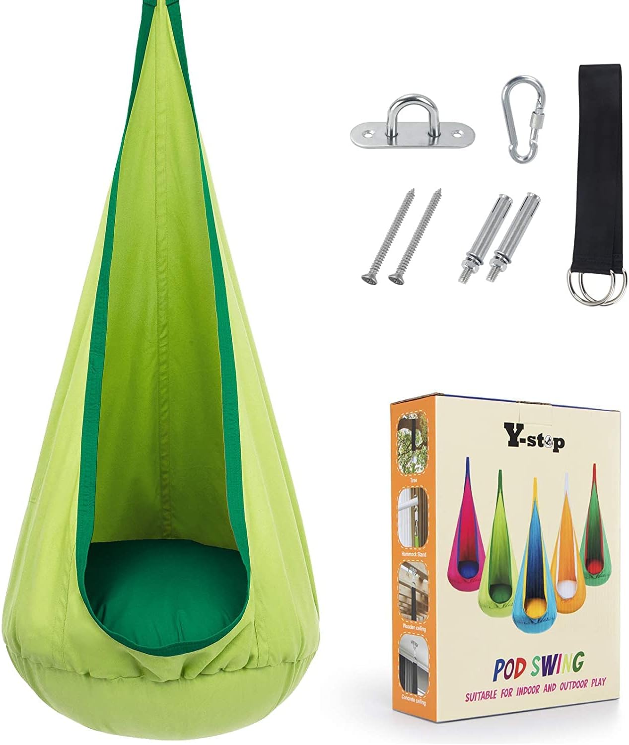CozyNest - Kids Hanging Chair with Inflatable Cushion