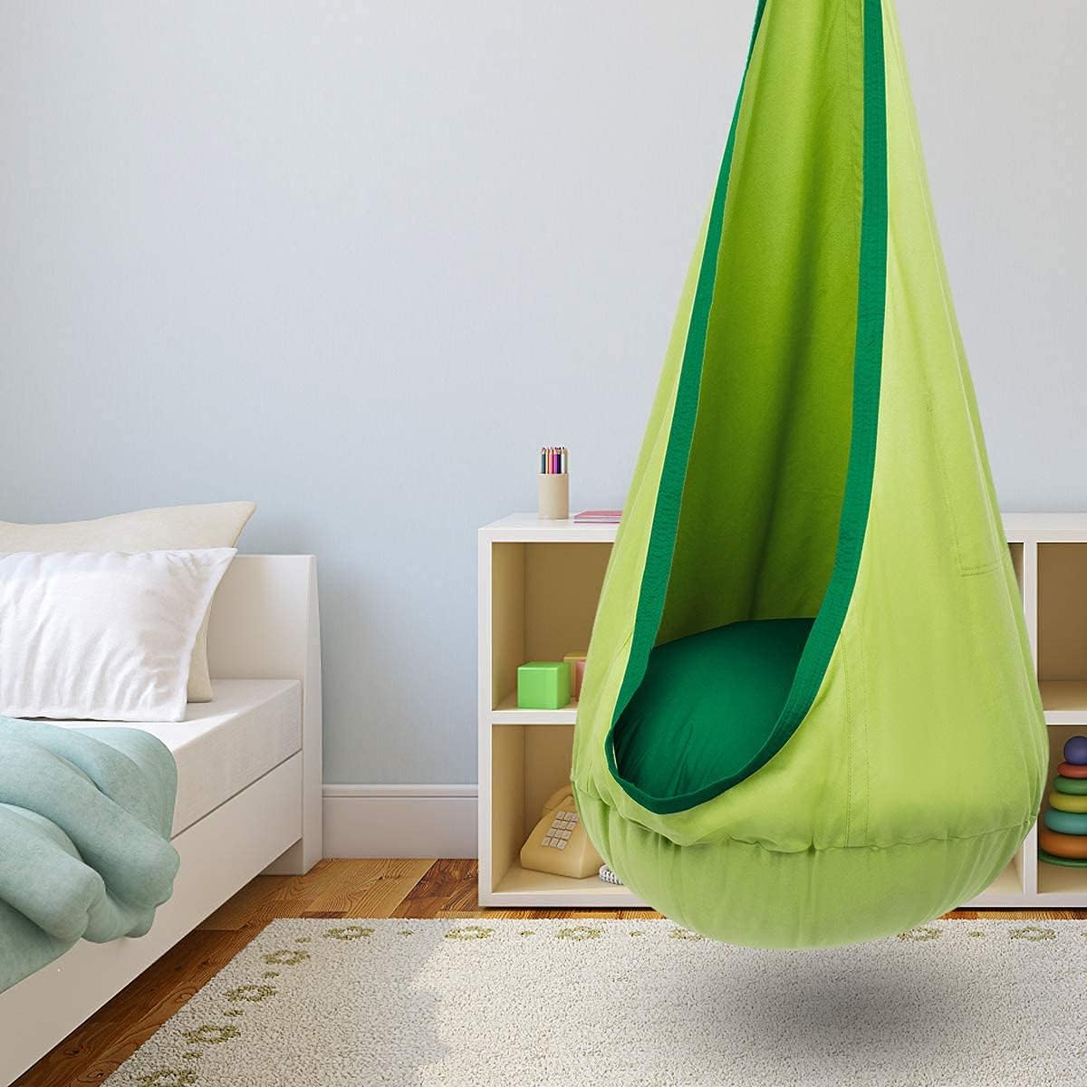 CozyNest - Kids Hanging Chair with Inflatable Cushion