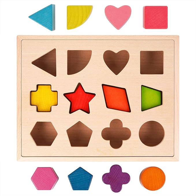 ShapeFit - Wooden Shape Sorter Play Set