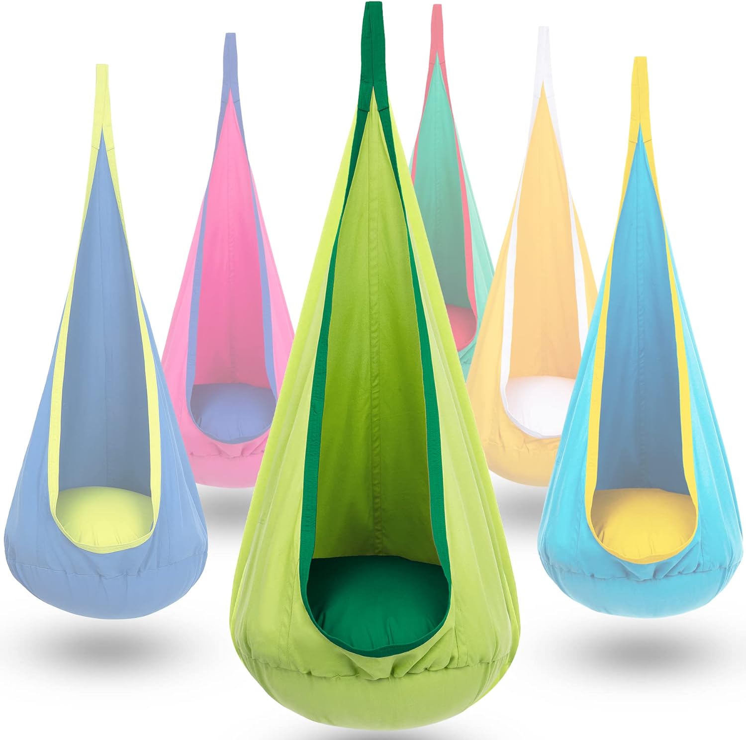 CozyNest - Kids Hanging Chair with Inflatable Cushion
