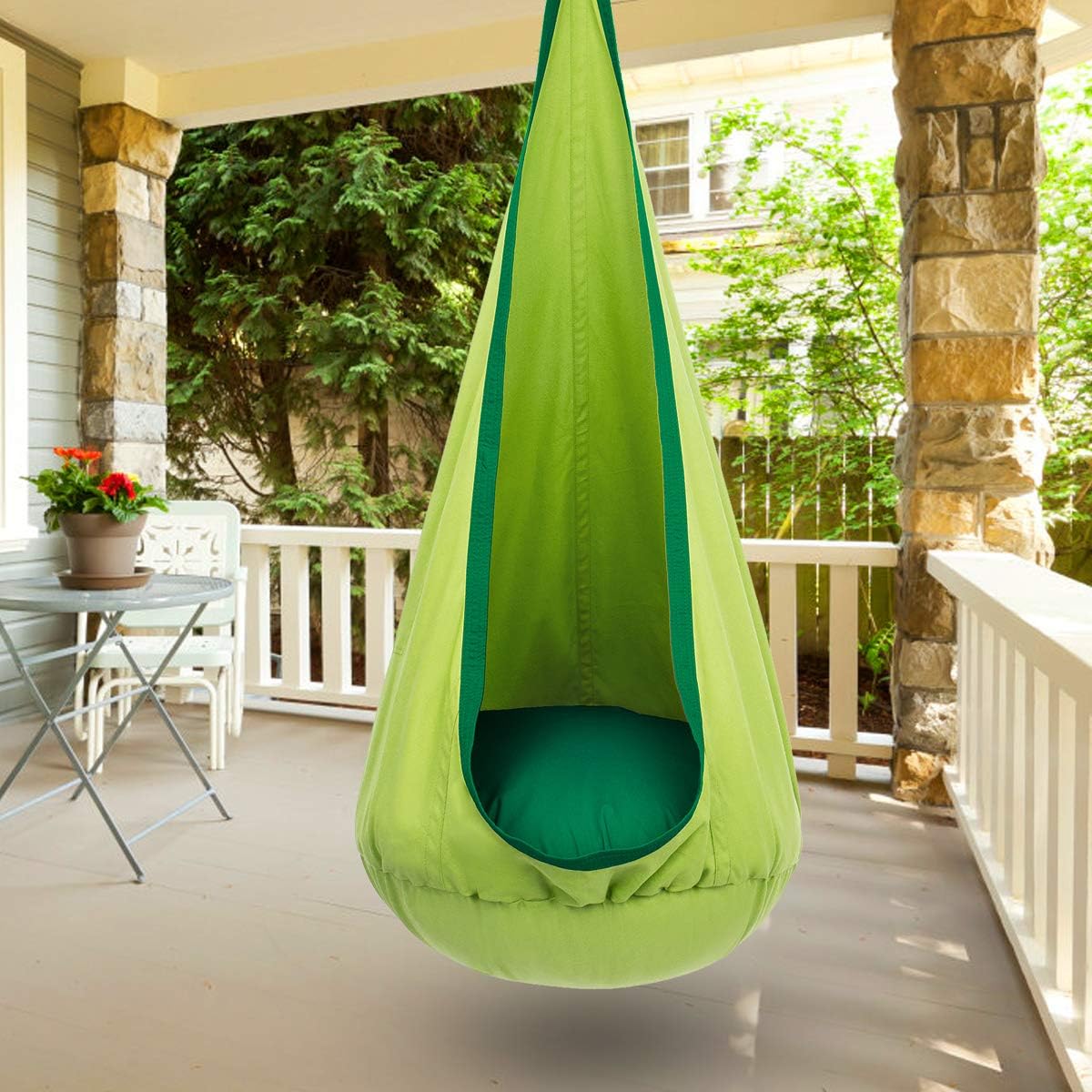 CozyNest - Kids Hanging Chair with Inflatable Cushion
