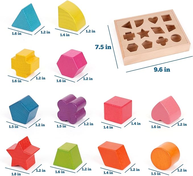 ShapeFit - Wooden Shape Sorter Play Set