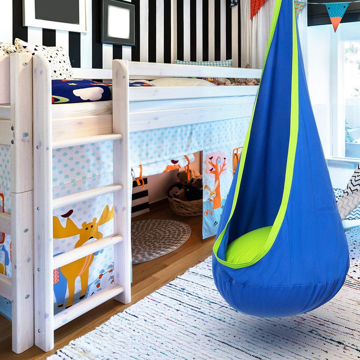 CozyNest - Kids Hanging Chair with Inflatable Cushion