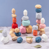 NordicStax - Wooden Balance Stones Set