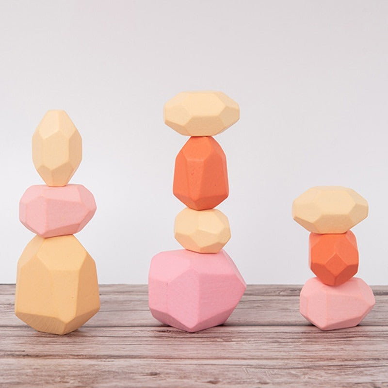 NordicStax - Wooden Balance Stones Set