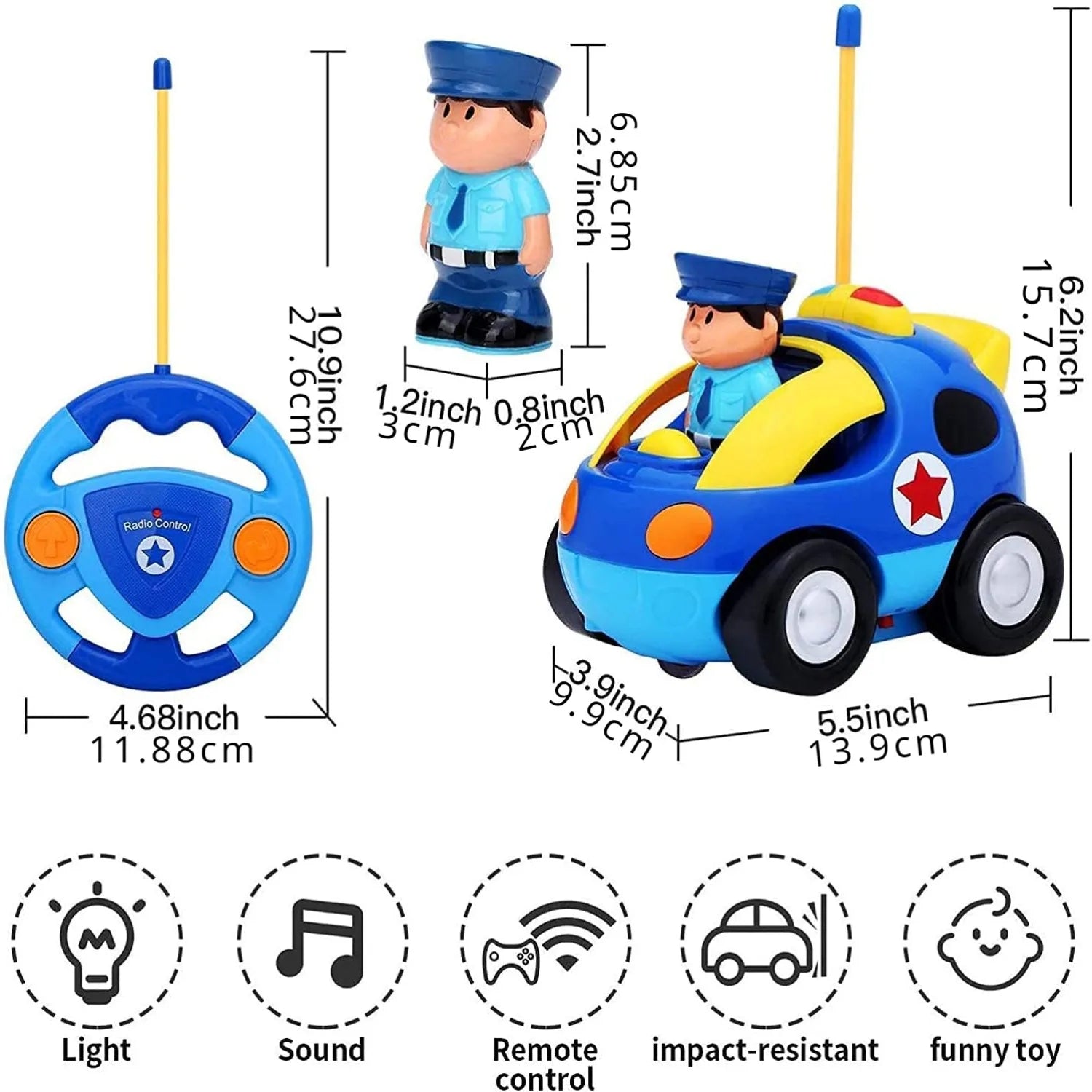 SonicPatrol – Remote Control Police Car